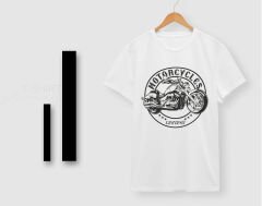 BK Gift Motorsiklet Tasarımlı Erkek Beyaz T-shirt -3, Arkadaşa Hediye, Doğum Günü Hediyesi, Sevgili Hediyesi