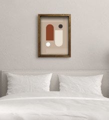 BK Gift Yatak Odası Konseptli Doğal Masif Ahşap Çerçeveli Tablo-58