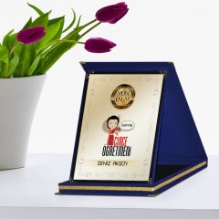 Kişiye Özel Yılın En İyi Çince Öğretmeni Lacivert Plaket Ödülü