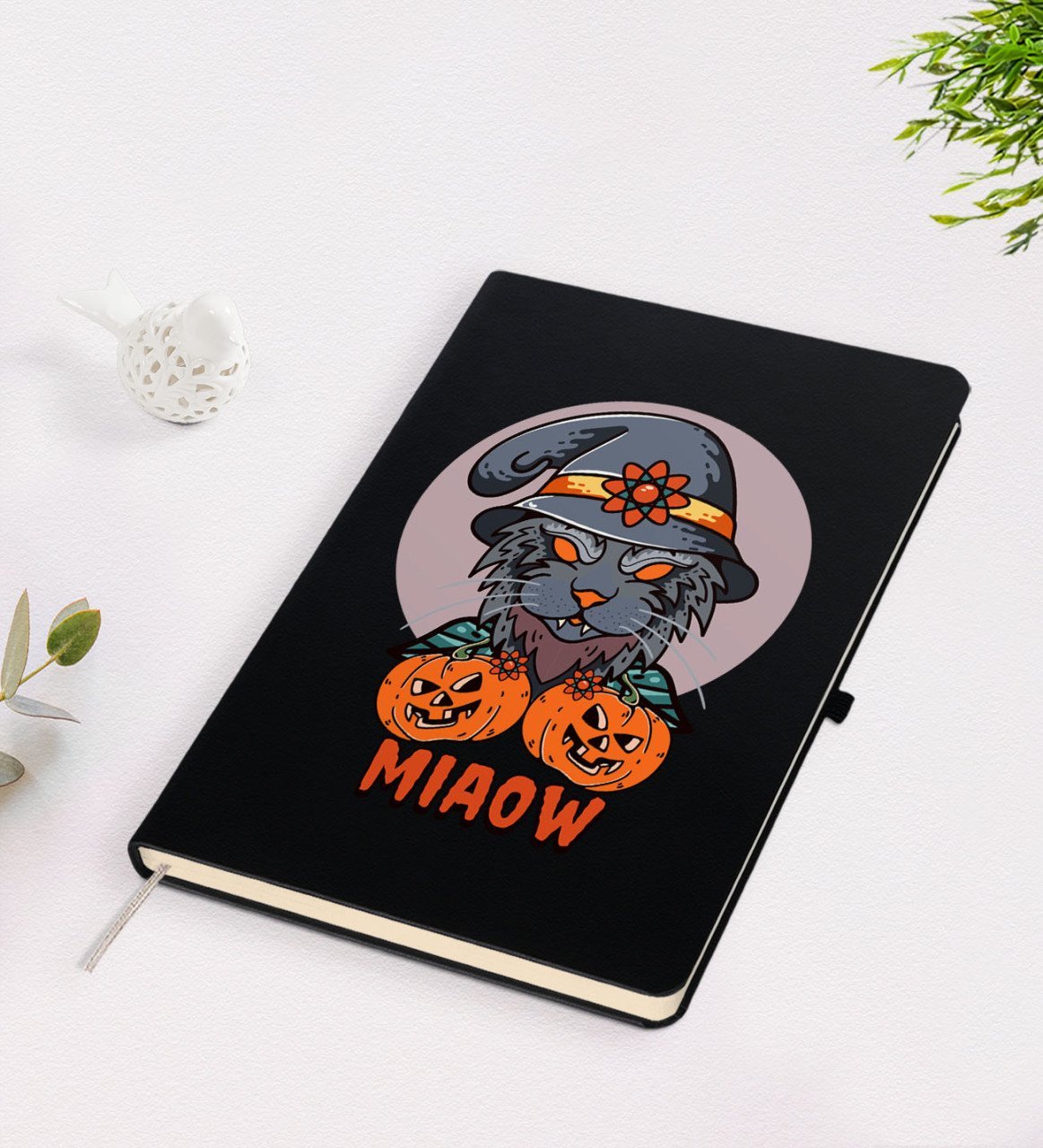 BK Gift Happy Halloween Tasarımlı Siyah Defter-1