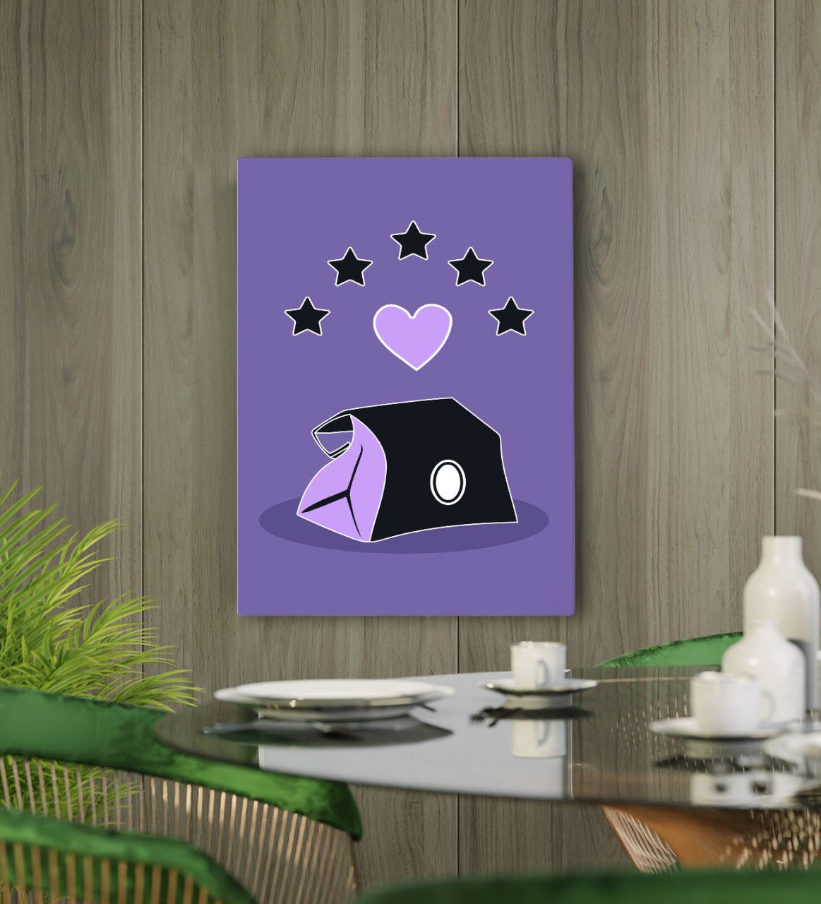 BK Gift Cafe & Bar & Restaurant Konseptli Kanvas Tablo 50x70cm-73