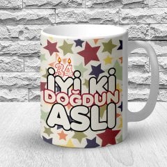 Kişiye Özel Doğum Günü Tasarımlı Beyaz Kupa Bardak - 4