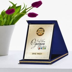Kişiye Özel Yılın En İyi Çocuk Gelişimi Öğretmeni Lacivert Plaket Ödülü - 2