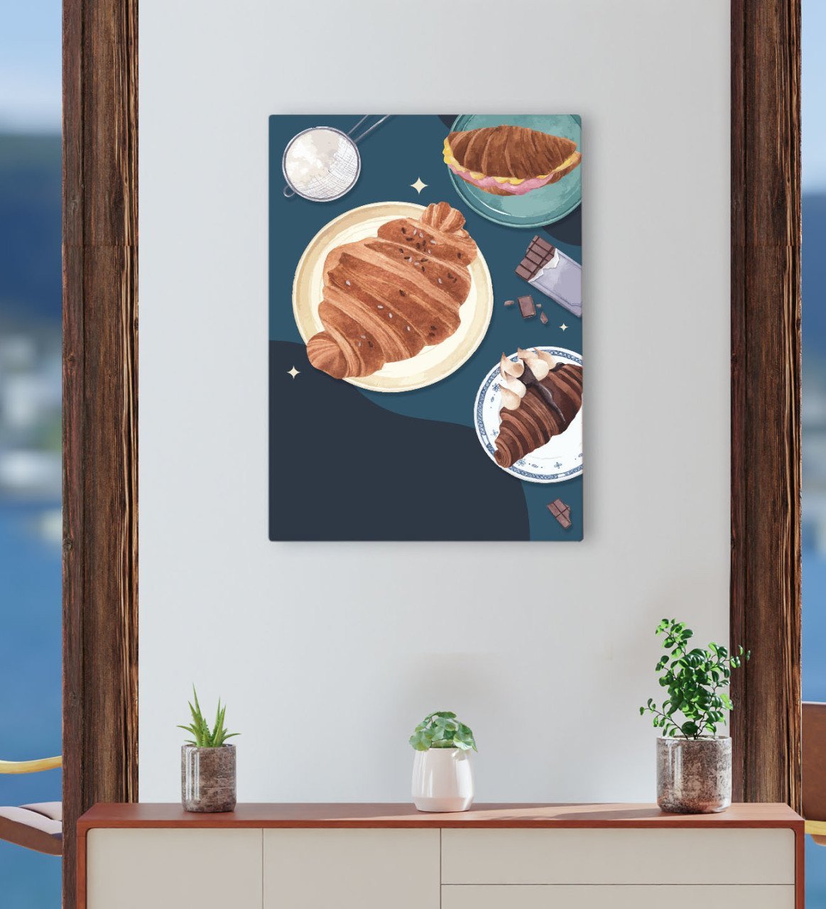 BK Gift Cafe & Bar & Restaurant Konseptli Kanvas Tablo 30x50cm-74