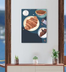 BK Gift Cafe & Bar & Restaurant Konseptli Kanvas Tablo 30x50cm-74
