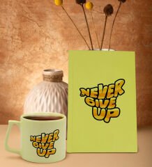 BK Gift Sarı Sert Kapaklı Defter ve Middle Kupa Seti, Arkadaşa Hediye, Yeni İş Hediyesi, Doğum Günü Hediyesi-18