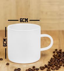 BK Gift Kişiye Özel Harfli 2’li Buzlu Cam Türk Kahvesi Fincanı-6, Sevgiliye Hediye, Arkadaşa Hediye, Anneye Hediye, Ofis Hesiyesi