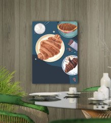 BK Gift Cafe & Bar & Restaurant Konseptli Kanvas Tablo 50x70cm-74