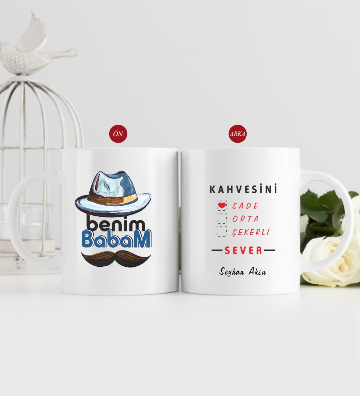 Kişiye Özel Benim Babam Tasarımlı Kupa Bardak-1