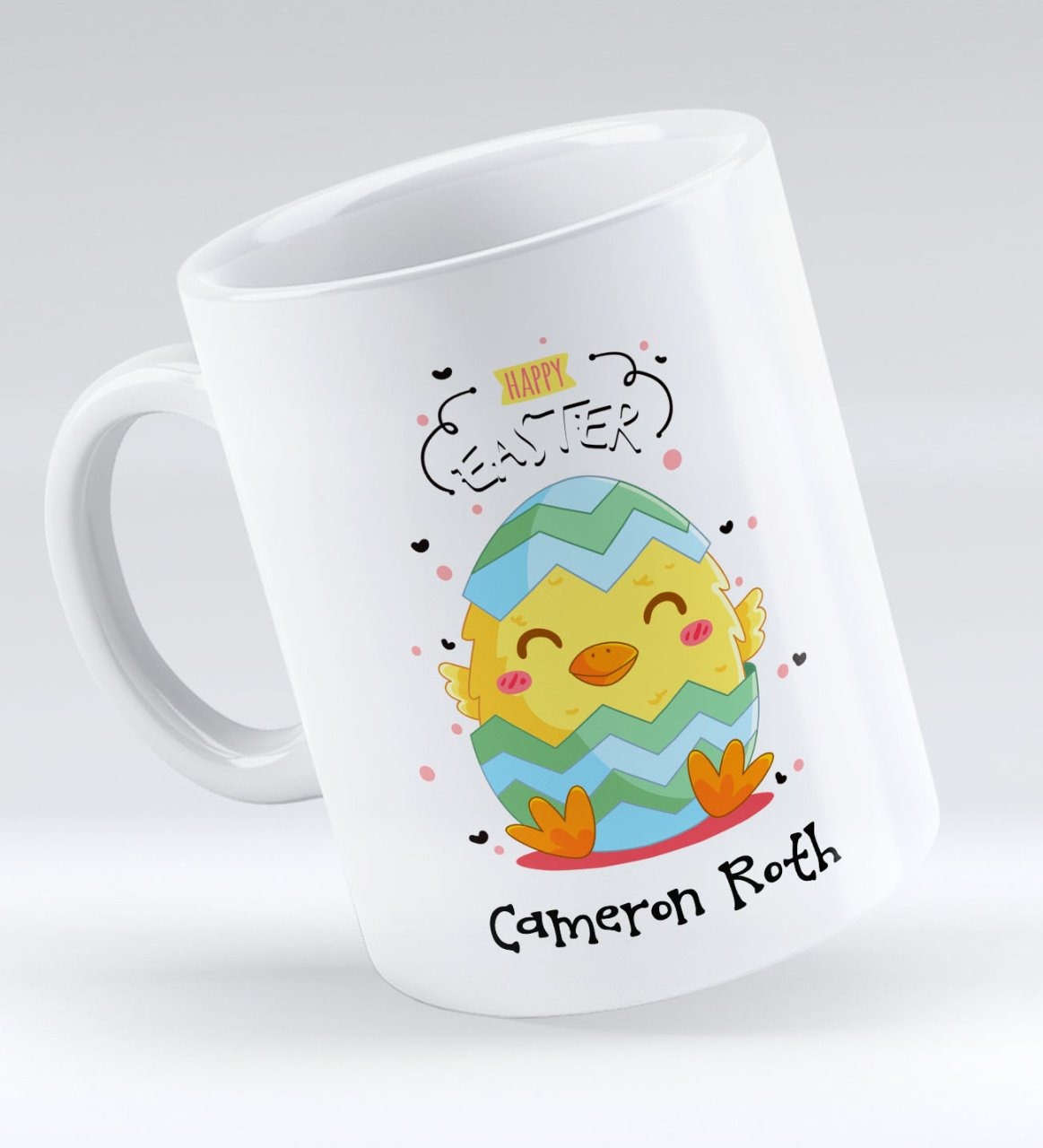 Kişiye Özel Paskalya Bayramı Beyaz Kupa Bardak-4