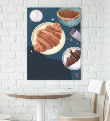 BK Gift Cafe & Bar & Restaurant Konseptli Kanvas Tablo 70x100cm-74