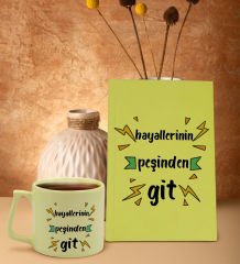 BK Gift Sarı Sert Kapaklı Defter ve Middle Kupa Seti, Arkadaşa Hediye, Yeni İş Hediyesi, Doğum Günü Hediyesi-21