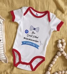 BK Kids Sünnet Tasarımlı Kırmızı Bebek Body Zıbın-2