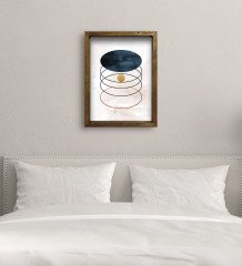 BK Gift Yatak Odası Konseptli Doğal Masif Ahşap Çerçeveli Tablo-67