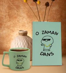 BK Gift Yeşil Sert Kapaklı Defter ve Middle Kupa Seti, Arkadaşa Hediye, Yeni İş Hediyesi, Doğum Günü Hediyesi-3