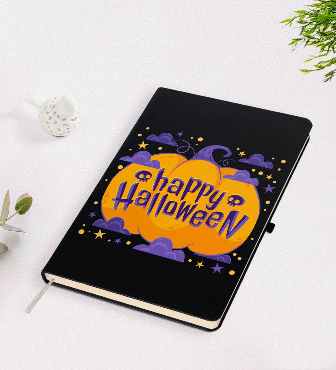 BK Gift Happy Halloween Tasarımlı Siyah Defter-10