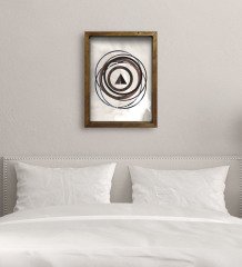 BK Gift Yatak Odası Konseptli Doğal Masif Ahşap Çerçeveli Tablo-69