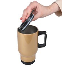 BK Gift Kişiye Özel Babalar Günü Tasarımlı Kulplu Gold Çelik Bardak Termos Mug 450ml-4, Babalar Günü Hediye, Babaya Hediye