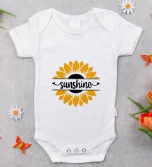 BK Kids Sunshine Tasarımlı Bebek Body Zıbın - Model 1