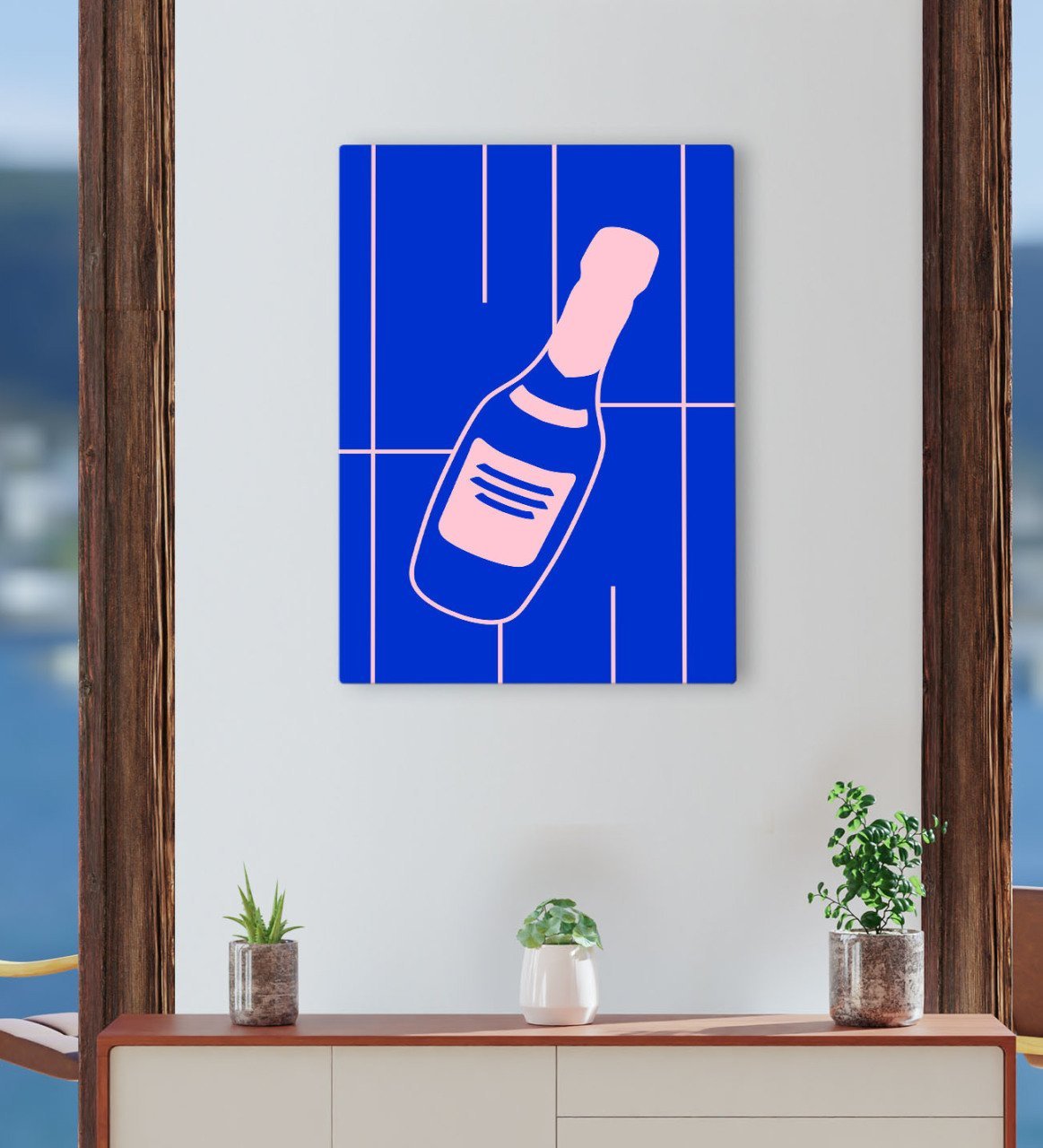 BK Gift Cafe & Bar & Restaurant Konseptli Kanvas Tablo 30x50cm-77
