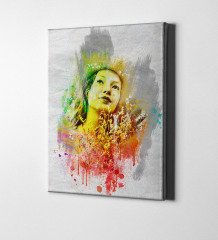 Kişiye Özel Renkler Tasarımlı Kanvas Tablo (50 x 70 cm.)