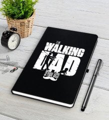 Kişiye Özel The Walking Dad Siyah Defter Kalem Seti