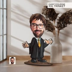 BK Gift Kişiye Özel Avukat Karikatürlü Büyük Boy Ahşap Biblo-4, Arkadaşa Hediye , Sevgiliye Hediye, Kişiye Özel Biblolar