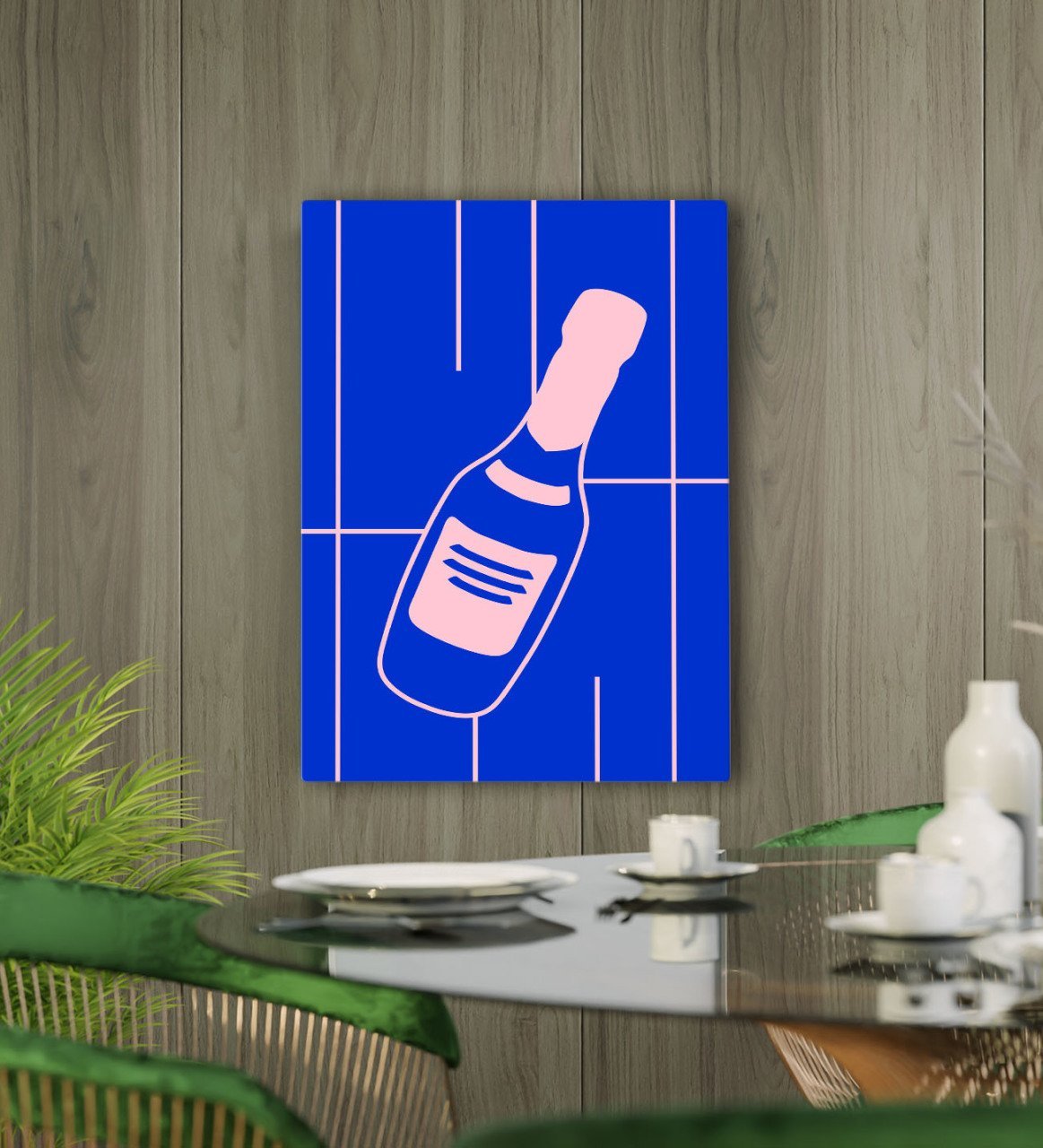 BK Gift Cafe & Bar & Restaurant Konseptli Kanvas Tablo 50x70cm-77