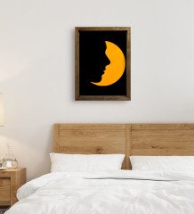 BK Gift Yatak Odası Konseptli Doğal Masif Ahşap Çerçeveli Tablo-73