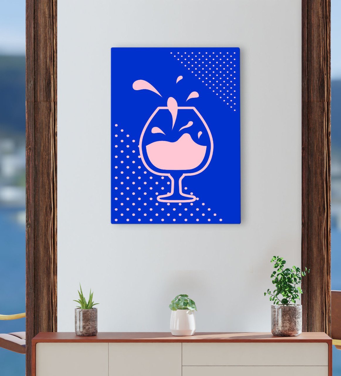 BK Gift Cafe & Bar & Restaurant Konseptli Kanvas Tablo 30x50cm-78