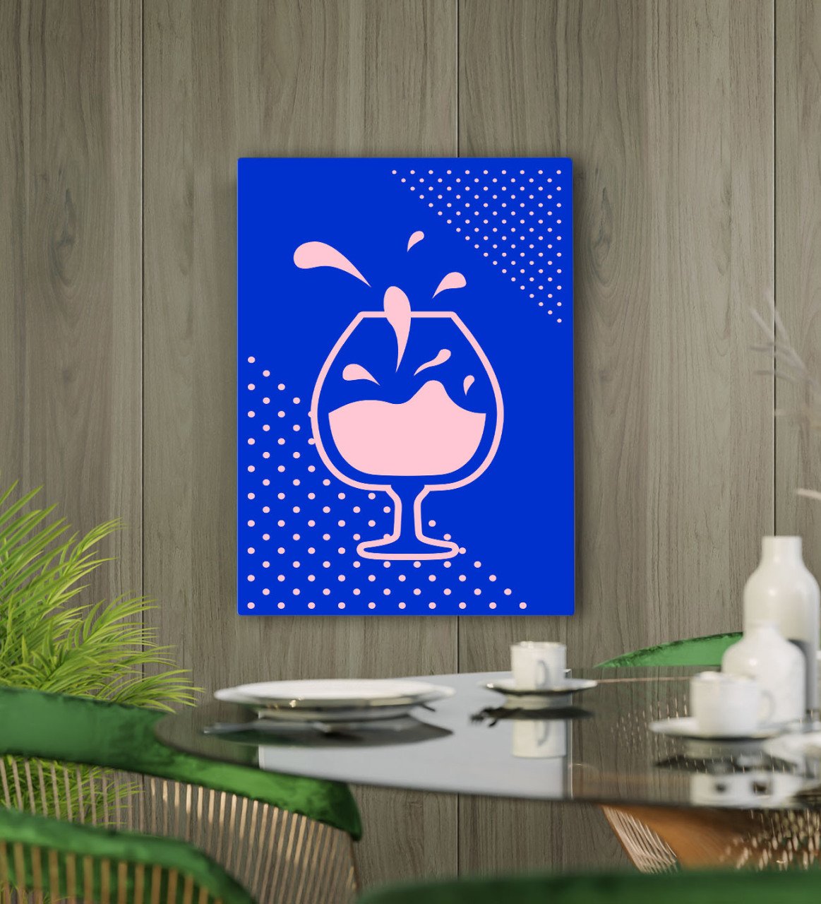 BK Gift Cafe & Bar & Restaurant Konseptli Kanvas Tablo 50x70cm-78