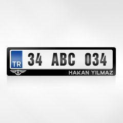 Kişiye Özel İsimli Bentley Logolu Plakalık