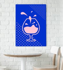 BK Gift Cafe & Bar & Restaurant Konseptli Kanvas Tablo 70x100cm-78