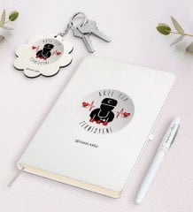 Kişiye Özel Acil Tıp Teknisyeni Beyaz Defter Kalem Ve Anahtarlık Hediye Seti-4