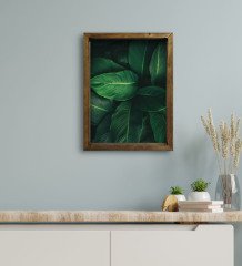 BK Gift Otel Odası Konseptli Doğal Masif Ahşap Çerçeveli Tablo 30x40cm-118