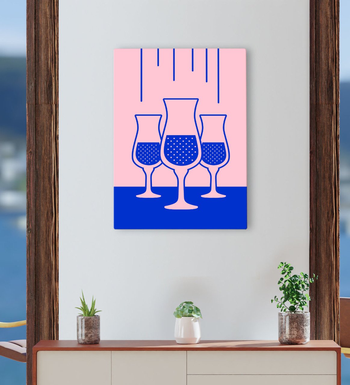 BK Gift Cafe & Bar & Restaurant Konseptli Kanvas Tablo 30x50cm-80