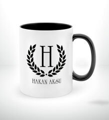 BK Gift Kişiye Özel İsimli Siyah Defter & Kalem & Kupa Hediye Seti-1 | Babalar Günü Hediyesi, Erkeklere Özel Hediye