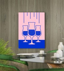 BK Gift Cafe & Bar & Restaurant Konseptli Kanvas Tablo 50x70cm-80