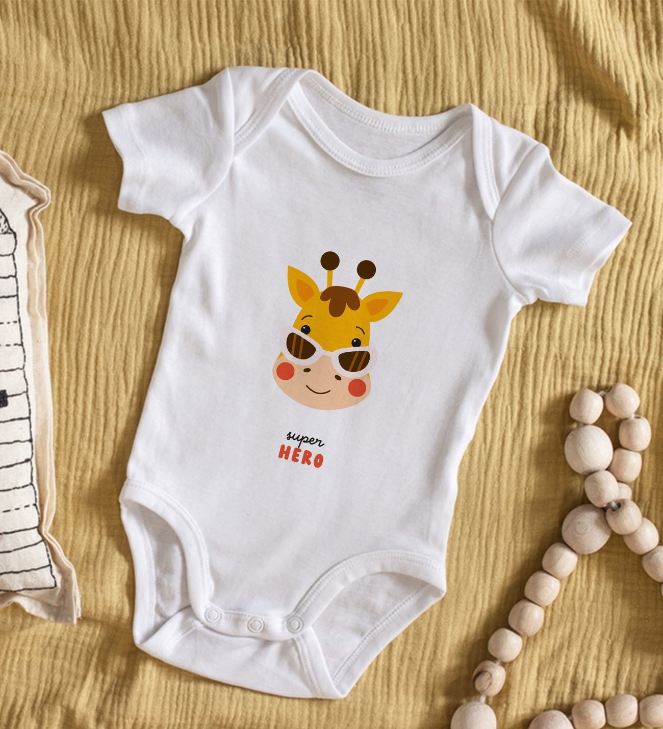 BK Kids Super Hero Tasarımlı Bebek Body Zıbın - Model 1