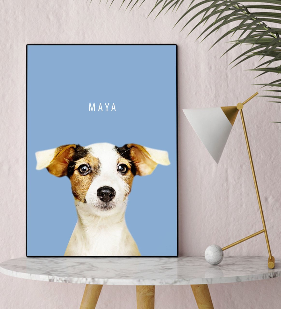 Kişiye Özel Evcil Dost Kanvas Tablo 30x50cm-1