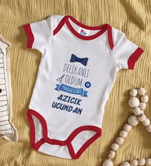 BK Kids Sünnet Tasarımlı Kırmızı Bebek Body Zıbın-5