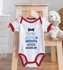 BK Kids Sünnet Tasarımlı Kırmızı Bebek Body Zıbın-5