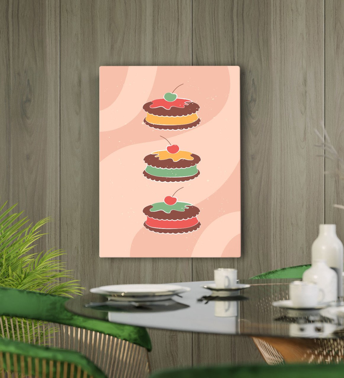 BK Gift Cafe & Bar & Restaurant Konseptli Kanvas Tablo 50x70cm-81