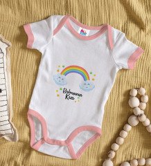 BK Kids Babasının Kızı Tasarımlı Pembe Bebek Body Zıbın-1