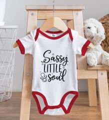 BK Kids Sassy Little Soul Tasarımlı Kırmızı Bebek Body Zıbın-1