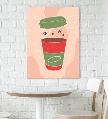 BK Gift Cafe & Bar & Restaurant Konseptli Kanvas Tablo 70x100cm-82