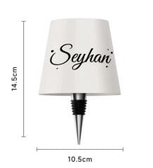 BK Gift Kişiye Özel İsimli Kablosuz 3 Renkli Led Beyaz Şişe Lambası-3, Ev Hediyesi, Arkadaşa Hediye, Sevgiliye Hediye