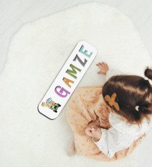 BK Toys Çocuklara Özel İsimli Figürlü Ahşap Eğitici Yapboz Puzzle-23