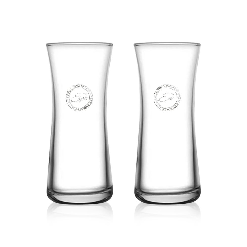 Kişiye Özel 2'li Heybeli Rakı Bardağı Seti