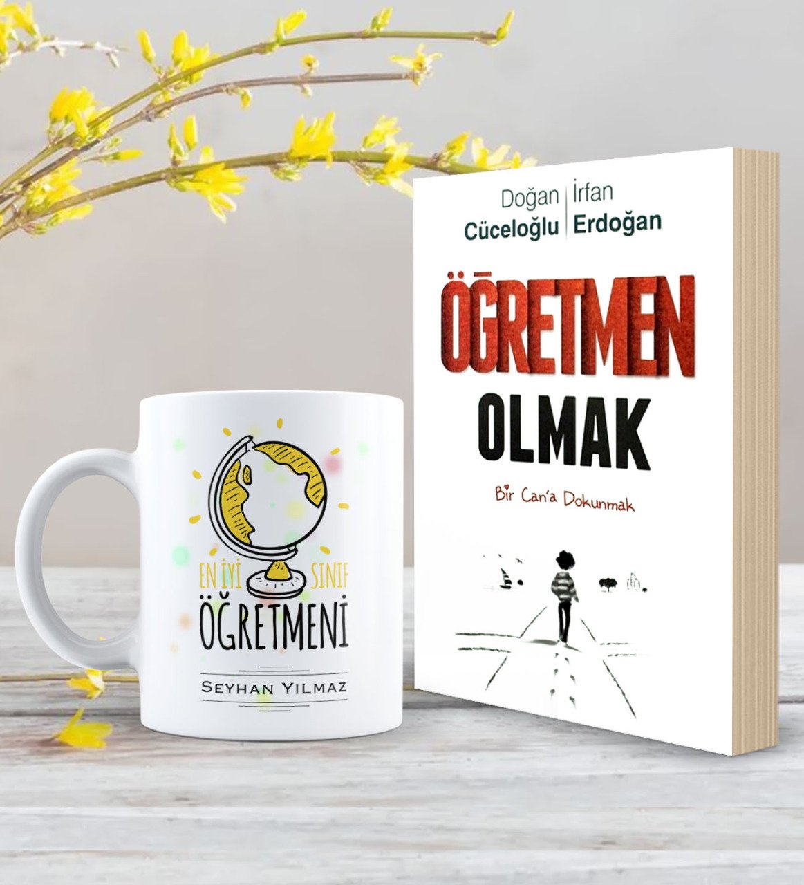Kişiye Özel Öğretmen Olmak Kitabı ve Kupa Hediye Seti - 17